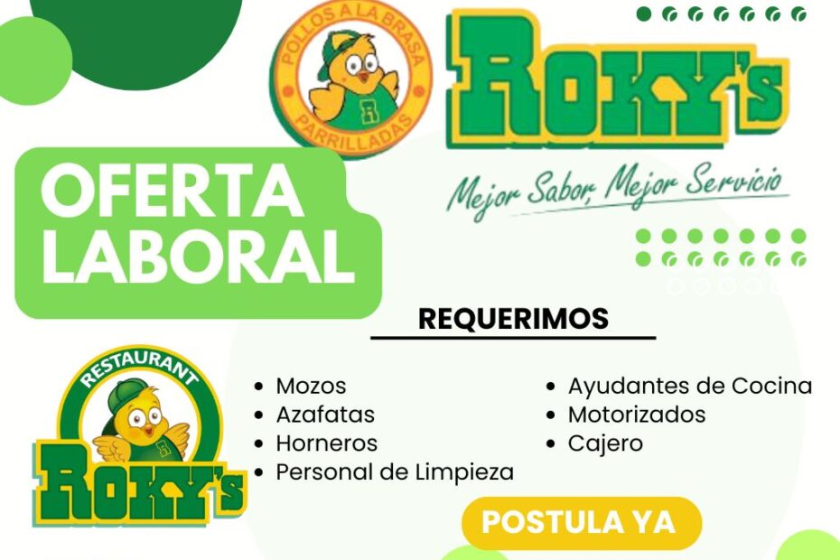 Convocatoria de Empleo en Roky’s: Postula a Nuevos Puestos